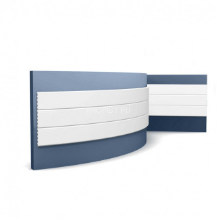 Декоративная стеновая панель 3D Orac Decor WX205F белая полиуретан 13х250 мм 2м