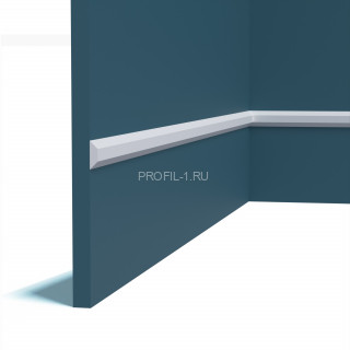 Декоративный молдинг Перфект Плюс P201 белый ударопрочный 20х20 мм 2 м