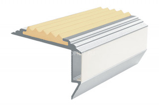 Алюминиевый порог угловой противоскользящий с подсветкой 26х45 мм АУ-45-LED бежевый 2,0 м Алюминиевый порог угловой противоскользящий с подсветкой 26х45 мм АУ-45-LED бежевый 2,0 м