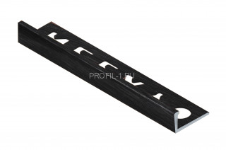 L-профиль алюминиевый 12.5 мм NEEXY PV03-46 BBL-D черный блестящий браш 2.7 м