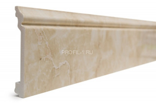 Напольный плинтус Decor-Dizayn 701-10 полистирол под мрамор 100х16х2400 мм
