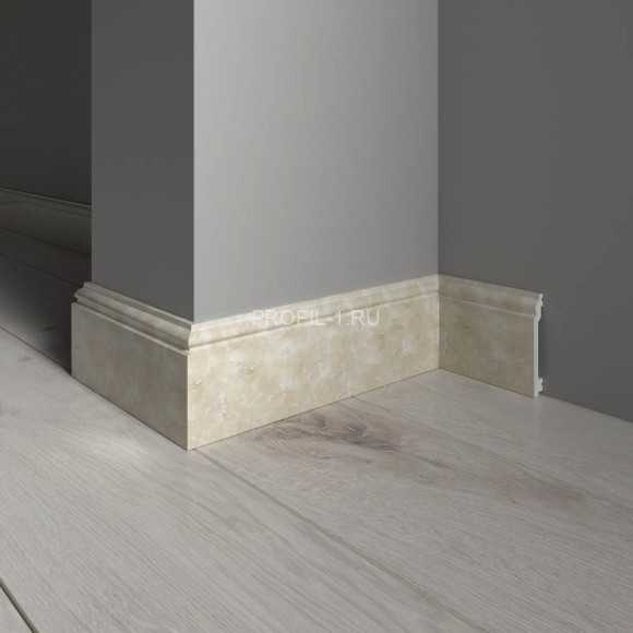Напольный плинтус Decor-Dizayn 701-10 полистирол под мрамор 100х16х2400 мм Напольный плинтус Decor-Dizayn 701-10 полистирол под мрамор 100х16х2400 мм