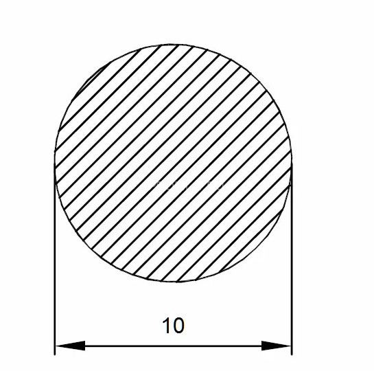 Алюминиевый пруток круглый 10 мм 3 метра