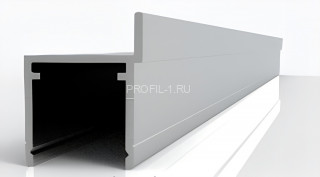 Алюминиевый профиль стойка вертикальная с нащельником под ДСП 16 мм Диал СТП-102 серебро 3 м Алюминиевый профиль стойка вертикальная с нащельником под ДСП 16 мм Диал СТП-102 серебро 3 м