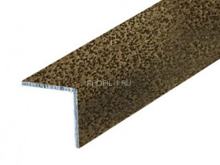 Алюминиевый уголок 40х40 мм равнополочный КР Бронзовый антик 2,7 м (упаковка 10 штук)