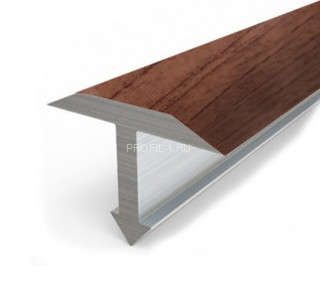 Алюминиевый профиль Т-образный 18 мм Т-18 Л Клен 2,7 м (упаковка 10 штук)