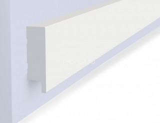 Финишный молдинг для панелей Hiwood LF1 NP белый 50х17 мм 2,7 м Финишный молдинг для панелей Hiwood LF1 NP белый 50х17 мм 2,7 м