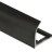 Профиль для плитки С-образный внешний алюминий 8 мм PV22-18 черный матовый 2,7 м
