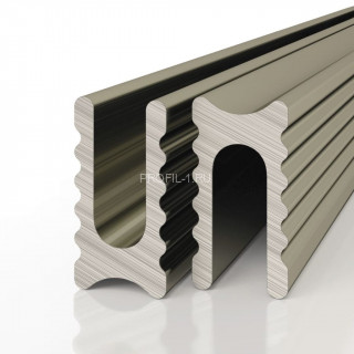 Алюминиевая теневая разделительная рейка Decaro D009A Bronze бронза для стен и потолка 3 м