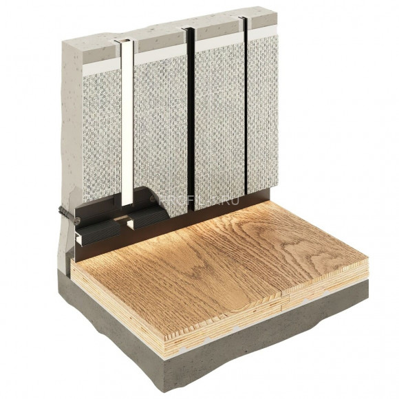 Алюминиевая теневая разделительная рейка Decaro D009A Bronze бронза для стен и потолка 3 м