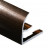 Профиль С-образный для плитки гибкий алюминий 10 мм PV26-07 бронза блестящая 2,7 м