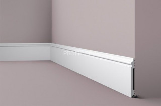 Потолочный плинтус NMC Wallstyl FL14 белый полистирол 15х140 мм 2м