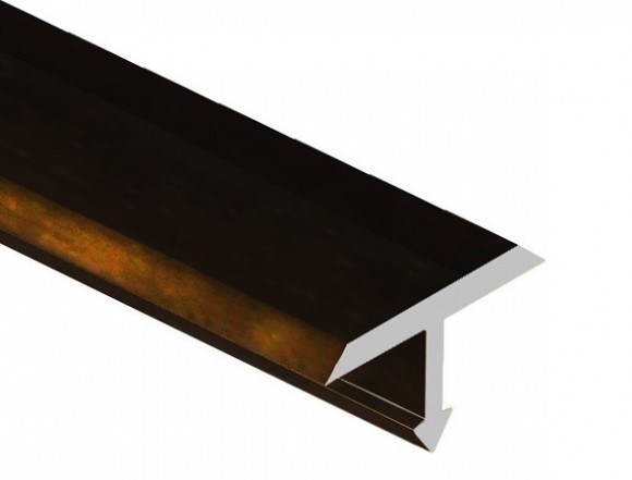 Профиль Т-образный 26 мм алюминий плоский PV39-11 коричневый блестящий 2,7 м
