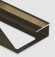 Профиль для ламината оконечный Panel L с рифлением алюминий 10 мм PV59-10 коричневый матовый 2,7 м