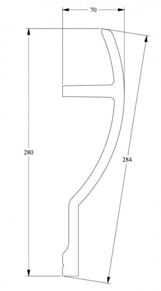 Потолочный плинтус для скрытого освещения Orac Decor C372 белый полиуретан 280х70 мм 2м Потолочный плинтус для скрытого освещения Orac Decor C372 белый полиуретан 280х70 мм 2м