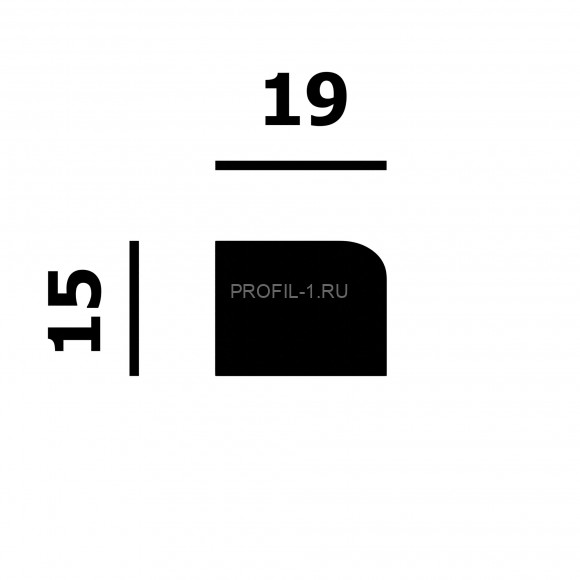 Декоративный молдинг Перфект Плюс P202 белый ударопрочный 15х19 мм 2 м