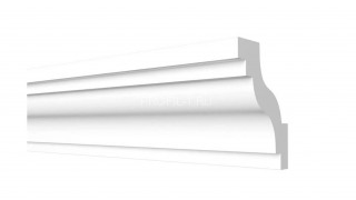 Потолочный плинтус Decor-Dizayn DD28 полистирол белый, под покраску 41х40х2000 мм