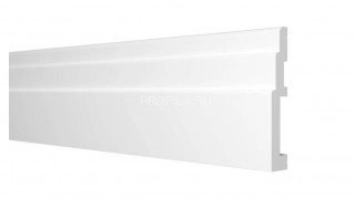 Напольный плинтус Decor-Dizayn DD704 полистирол белый, под покраску 100х16х2000 мм