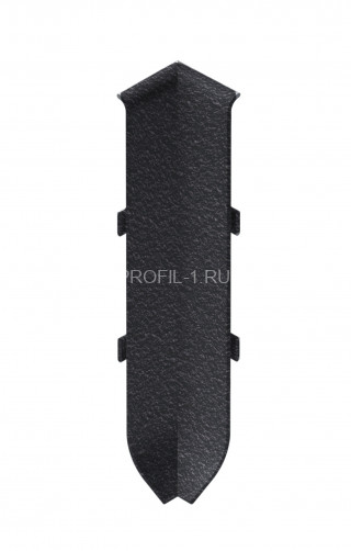 Угол внутренний металлический к алюминиевому плинтусу 40мм NEEXY I-AKBD40-SBL муар черный