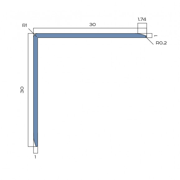 Алюминиевый уголок защитный 30мм х 30мм NEEXY PV65-06-MBR бронза матовая 2.7м Алюминиевый уголок защитный 30мм х 30мм NEEXY PV65-06-MBR бронза матовая 2.7м