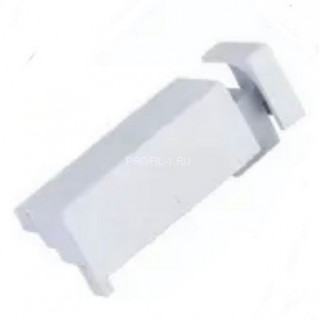 Уголок наружный металлический для светодиодного плинтуса ПЛС-50 серебро матовое