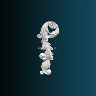 Декоративный орнамент Перфект G2327L левый белый 450х175х38 мм