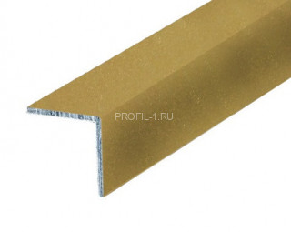 Алюминиевый уголок 40х40 мм равнополочный КР Золото 2,7 м (упаковка 10 штук)