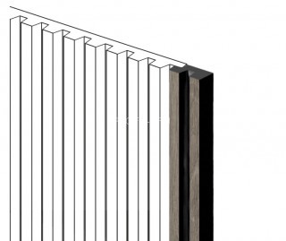 Финишный молдинг HiWood LF129B BR490NK под дерево 11х24 мм 2,7 м Финишный молдинг HiWood LF129B BR490NK под дерево 11х24 мм 2,7 м