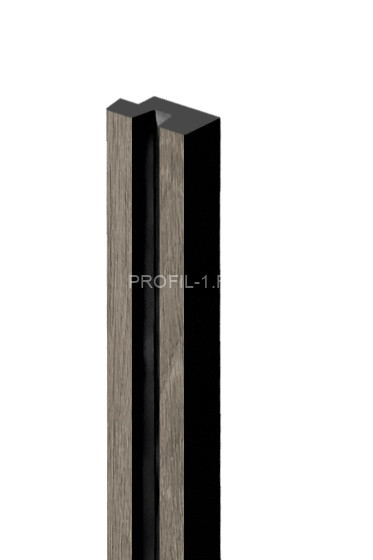 Финишный молдинг HiWood LF129B BR490NK под дерево 11х24 мм 2,7 м Финишный молдинг HiWood LF129B BR490NK под дерево 11х24 мм 2,7 м