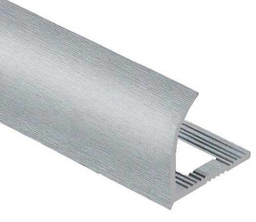 Профиль для плитки С-образный внешний алюминий 8 мм PV22-03 серебро блестящее 2,7 м