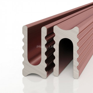 Алюминиевая теневая разделительная рейка Decaro D009A Copper медь для стен и потолка 3 м