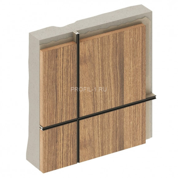 Алюминиевая теневая разделительная рейка Decaro D009A Copper медь для стен и потолка 3 м