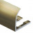 Профиль С-образный для плитки гибкий алюминий 10 мм PV26-09 шампань блестящая 2,7 м