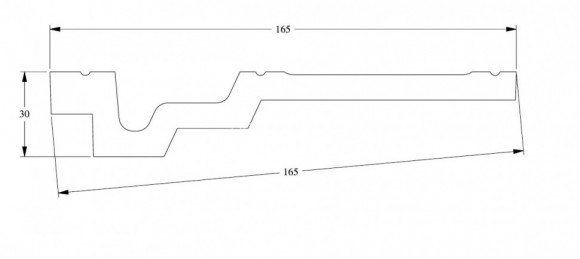 Потолочный плинтус Orac Decor Purotouch C353 белый полиуретан 30х165 мм 2м
