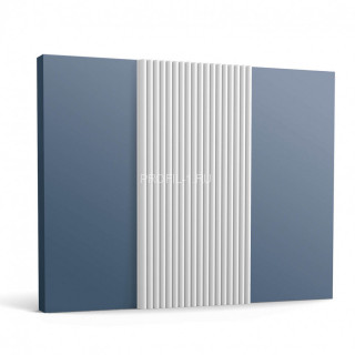 Декоративная стеновая панель 3D Orac Decor WX210-2600 белая полиуретан 13х255 мм 2.6м