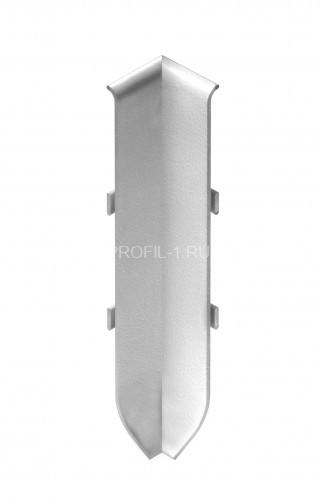Угол внутренний металлический к алюминиевому плинтусу 40мм NEEXY I-AKBD40-SW муар белый