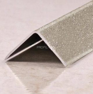 Равнополочный уголок алюминиевый 30х30 мм ПН-30х30 серый муар 2.7 м