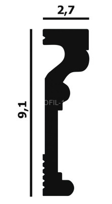 Молдинг Перфект Плюс P62 91х27 мм 200 см Молдинг Перфект Плюс P62 91х27 мм 200 см