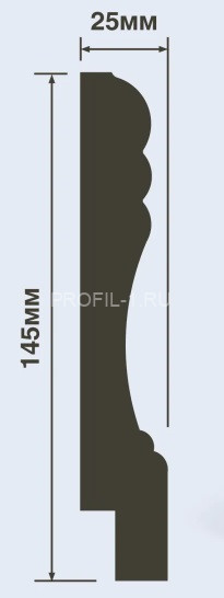 Напольный плинтус HiWood W009L белый 145х25 мм 200 см Напольный плинтус HiWood W009L белый 145х25 мм 200 см