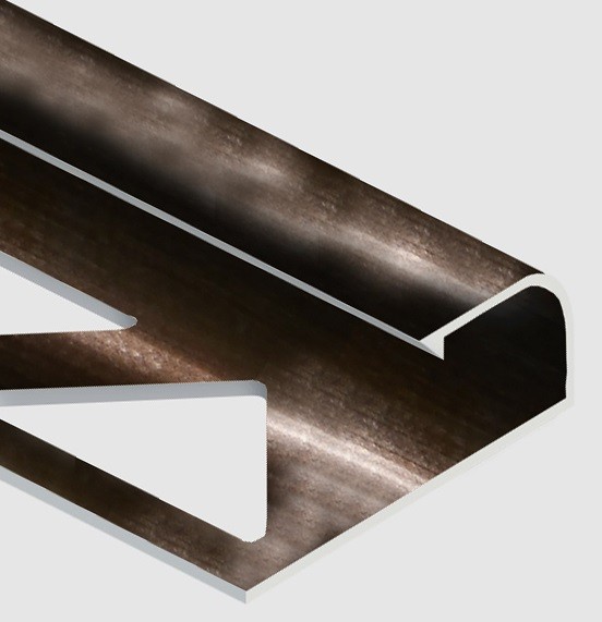 Профиль для плитки С-образный алюминий 10 мм PV14-07 бронза блестящая 2,7 м