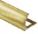 Профиль для плитки С-образный внешний алюминий 8 мм PV22-05 золото блестящее 2,7 м