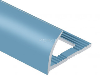 Алюминиевый профиль для плитки С-образный 10 мм PV17-32 голубой Ral 5024 2,7 м Алюминиевый профиль для плитки С-образный 10 мм PV17-32 голубой Ral 5024 2,7 м