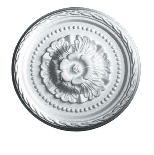 Потолочная розетка Glanzepol B-21 280 мм белая полистирол