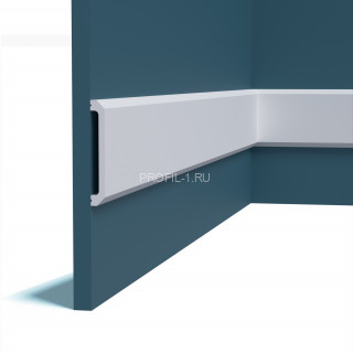 Декоративный молдинг Перфект Плюс P214-2800 белый ударопрочный 14х100 мм 2.8 м