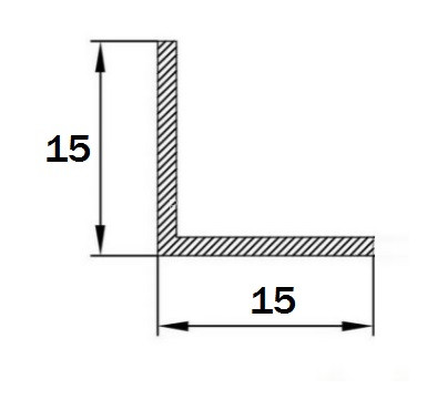 Угол защитный 15х15 мм прямой алюминий PV73-13 песок блестящий 2,7 м Угол защитный 15х15 мм прямой алюминий PV73-13 песок блестящий 2,7 м