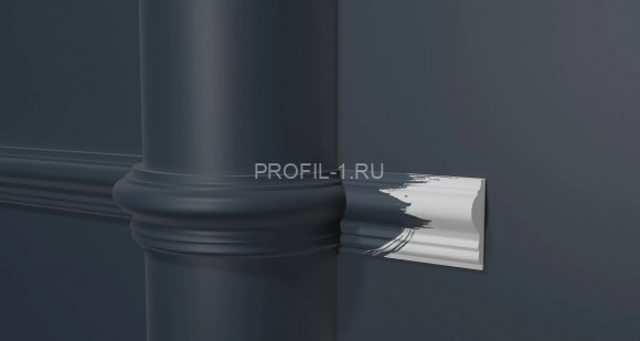 Гибкий молдинг Decor-Dizayn DD301-E композитный материал белый, под покраску 42х16х2000 мм