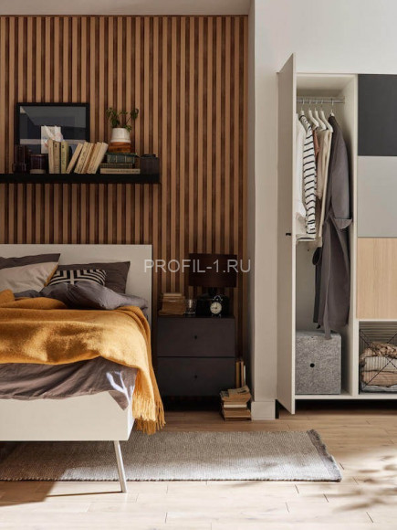 Правая планка для реечной панели VOX LINERIO L-LINE дерево 2650х32х21 мм