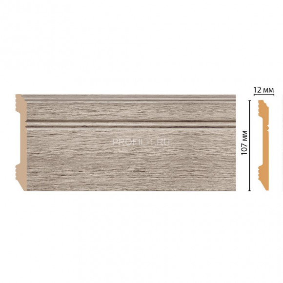 Плинтус напольный Дуб капучино DECOMASTER D105-77ДМ (107x12x2400) Плинтус напольный Дуб капучино DECOMASTER D105-77ДМ (107x12x2400)