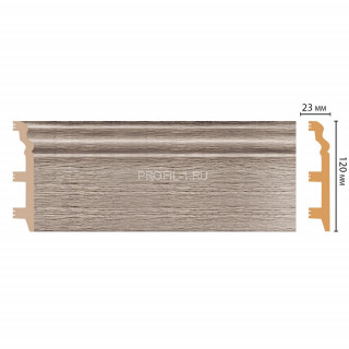 Плинтус напольный DECOMASTER D233-77ДМ(120x23x2400) цвет Дуб капучино
