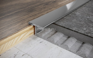 Т-профиль из нержавеющей стали 20 мм FTA 20 P полированная сталь 270 см